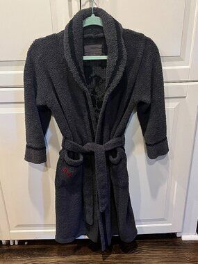 Barefoot Dreams CozyChic Kids Mickey Mouse Robe Gray Size 6/7 Ultra Soft